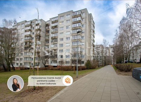 Parduodamas butas Čiobiškio g., Šeškinė, Vilniaus m., Vilniaus m. sav., 69.91 m2 ploto, 3 kambariai