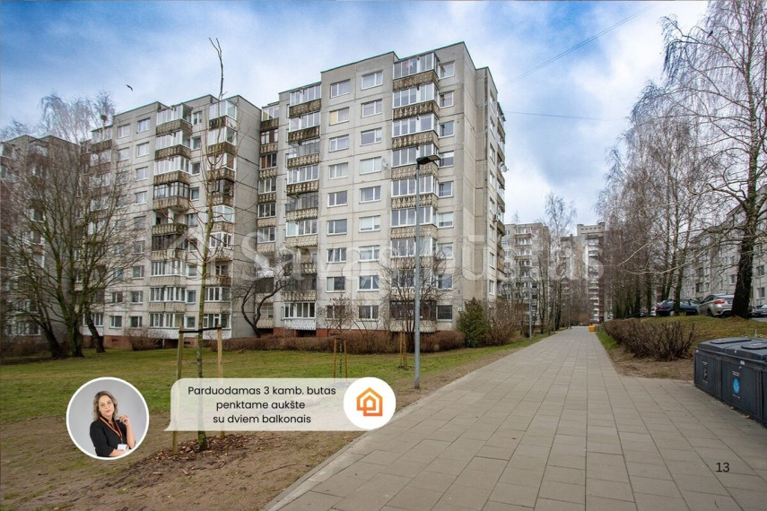 Parduodamas butas Čiobiškio g., Šeškinė, Vilniaus m., Vilniaus m. sav., 69.91 m2 ploto, 3 kambariai 1