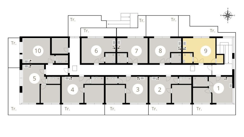 Parduodamas butas Naglių g., Neringos m., Neringos sav., 30.05 m2 ploto, 1 kambariai 8
