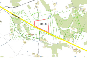 Parduodamas  sklypas Nelydiškių k., Vilniaus r. sav., 1340 a ploto 18