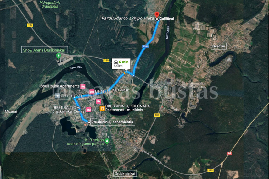 Parduodamas sklypas Gailiūnų g., Gailiūnų k., Druskininkų sav., 102 a ploto 4