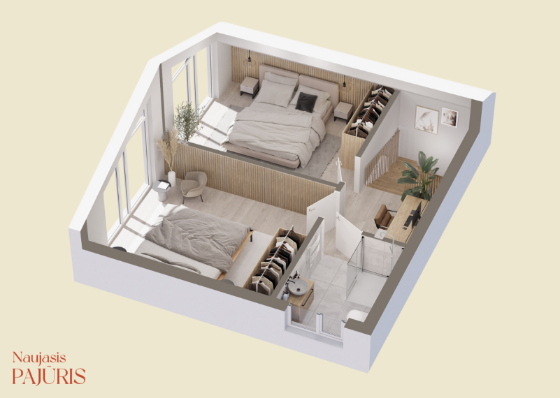 Parduodamas namas Elijos g., Šventoji, Palangos m., Palangos m. sav., 63.50 m² ploto 3 kambariai 6