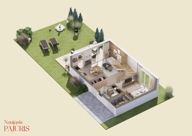 Parduodamas namas Elijos g., Šventoji, Palangos m., Palangos m. sav., 72.00 m² ploto 4 kambariai 6