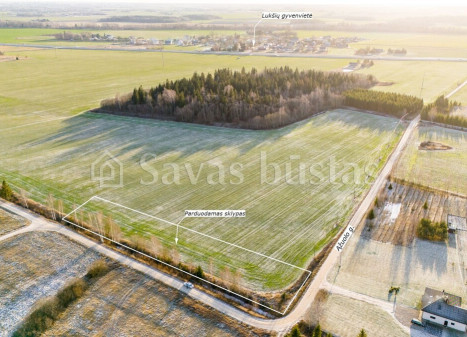 Parduodamas  sklypas Lukšių k., Šiaulių r. sav., 43.5 a ploto