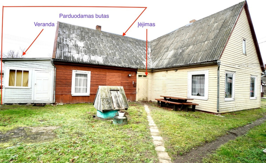 Parduodamas butas Ryto a., Eržvilko mstl., Jurbarko r. sav., 65.31 m2 ploto, 2 kambariai 6