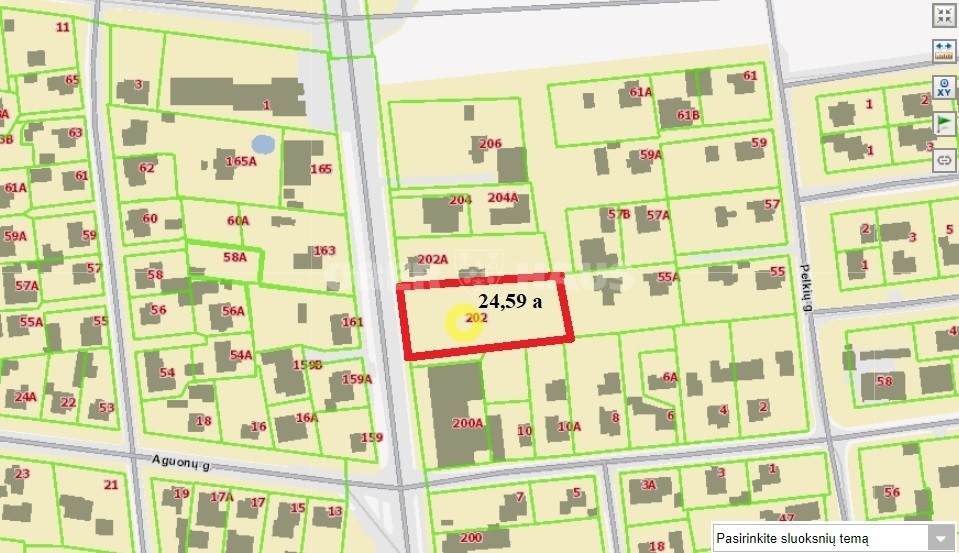 Parduodamas komercinės paskirties sklypas Smėlynės g. , Rožės, Panevėžio m., Panevėžio m. sav., 24.59 a ploto 3