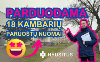 Parduodamos patalpos Marijonų g. 36, Panevėžyje, 300 kv.m ploto, 18 kambarių 1