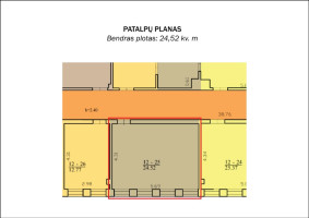 Nuomojamos administracinės patalpos Konstitucijos pr., Šnipiškės, Vilniaus m., Vilniaus m. sav., 24.52 m2 ploto 19