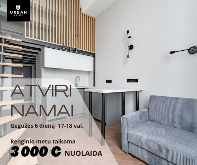 Parduodamas butas Naugarduko g., Naujamiestyje, Vilniuje, 28 kv.m ploto 2