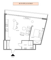 Parduodamas butas Konstitucijos pr., Šnipiškės, Vilniaus m., Vilniaus m. sav., 62.57 m2 ploto, 2 kambariai 24