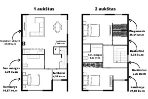 Parduodamas namas Pakupečių g., Didžiasalio k., Vilniaus r. sav., 140 m2 ploto, 2 aukštai 28