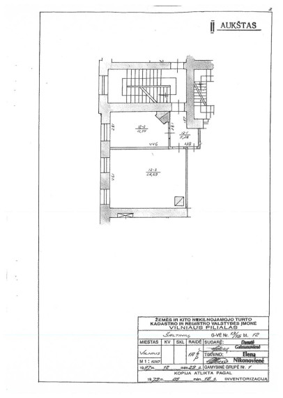 Parduodamas butas Šaltinių g., Senamiestis, Vilniaus m., Vilniaus m. sav., 44.01 m² ploto 2 kambariai 6