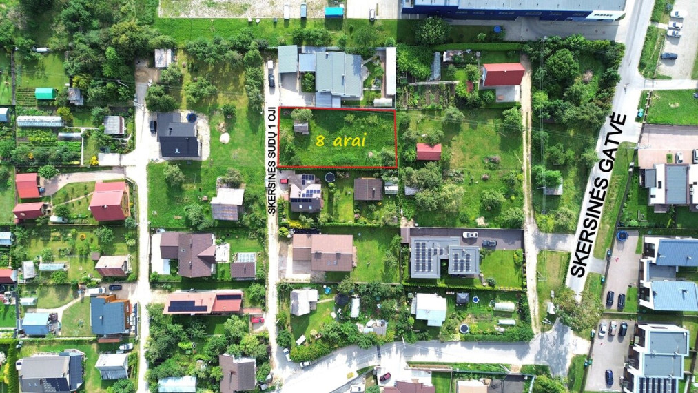 Parduodamas sklypas Skersinės Sodų 1-oji g., Bajorai, Vilniaus m., Vilniaus m. sav., 8 a ploto 4