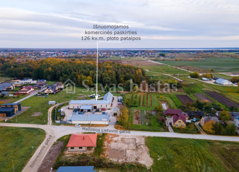 Nuomojamos paslaugų, prekybos patalpos Mažosios Lietuvos g., Lieporiai, Šiaulių m., Šiaulių m. sav., 126 m2 ploto