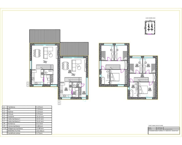 Parduodamas namas Taurėnų g., Seniavos k., Kauno r. sav., 103.44 m2 ploto, 2 aukštai 4