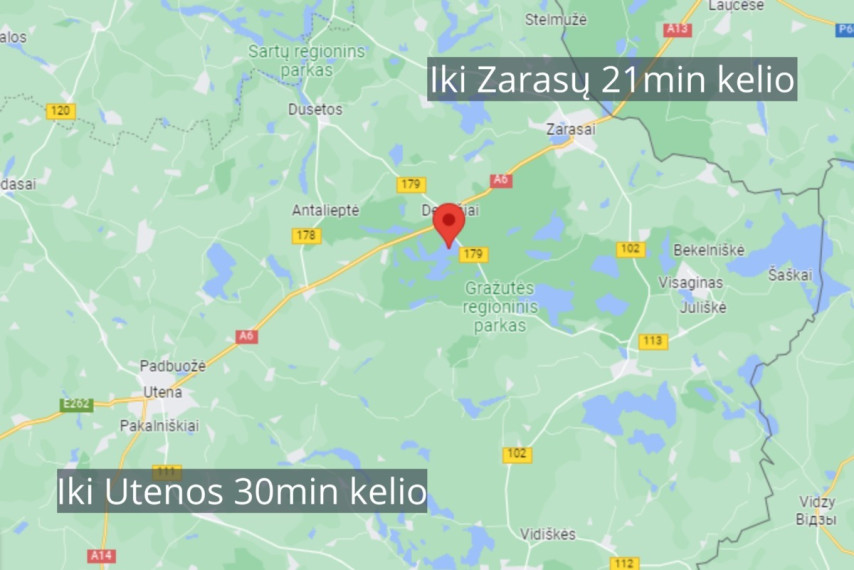 Parduodamas sklypas Antalieptės mstl., Zarasų r. sav., 637 a ploto 3