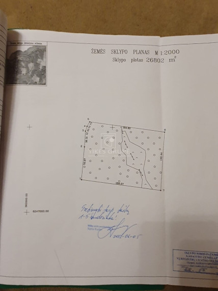 Parduodamas  sklypas Viršilų k., Skuodo r. sav., 268 a ploto 5