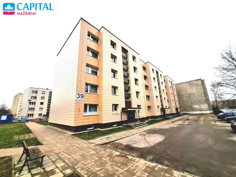Parduodamas butas Žemaitijos g., Mažeikių m., Mažeikių r. sav., 63.96 m2 ploto, 3 kambariai 2