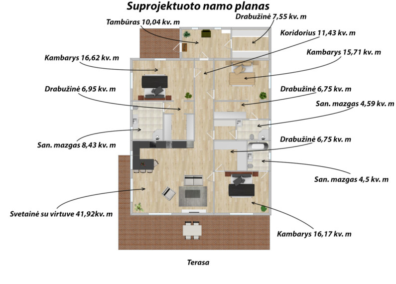 Parduodamas  sklypas Obelų g., Lentvario m., Trakų r. sav., 17.96 a ploto 11