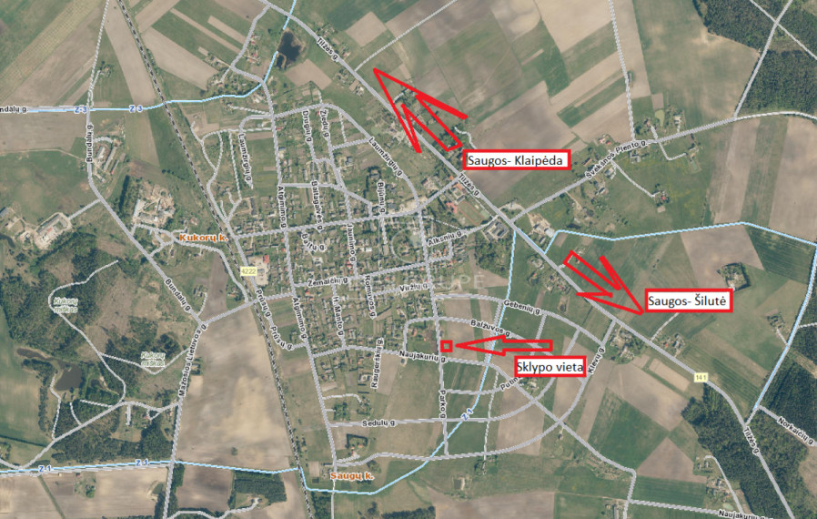 Parduodamas sklypas Saugų k., Šilutės r. sav., 11 a ploto 3