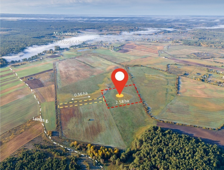 Parduodamas žemės ūkio paskirties sklypas Senojo Tarpupio k., Trakų r. sav., 258.36 a ploto 2