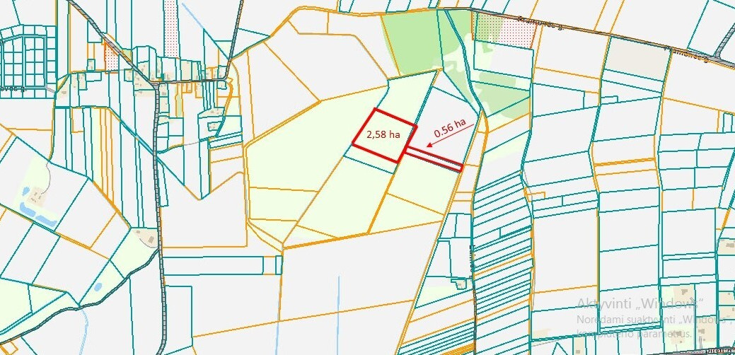 Parduodamas žemės ūkio paskirties sklypas Senojo Tarpupio k., Trakų r. sav., 258.36 a ploto 5