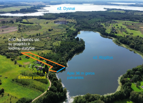 Parduodamas sklypas Bikėnų k., Ignalinos r. sav., 60 a ploto