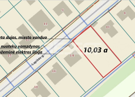 Parduodamas namų valdos paskirties sklypas Lapišės g., Verduliai, Šiaulių m., Šiaulių m. sav., 10.03 a ploto Parduodamas namų valdos paskirties sklypas Lapišės g., Verduliai, Šiaulių m., Šiaulių m. sav., 10.03 a ploto