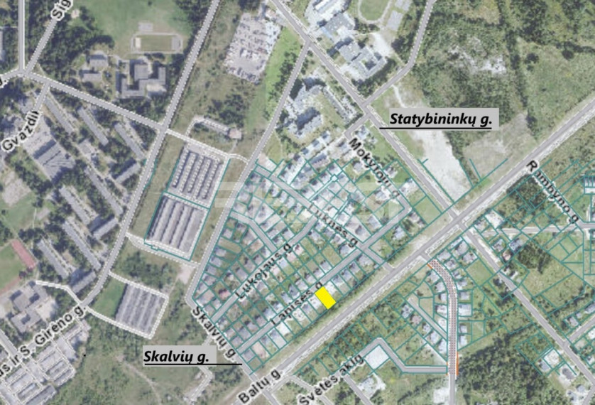 Parduodamas namų valdos paskirties sklypas Lapišės g., Verduliai, Šiaulių m., Šiaulių m. sav., 10.03 a ploto 4