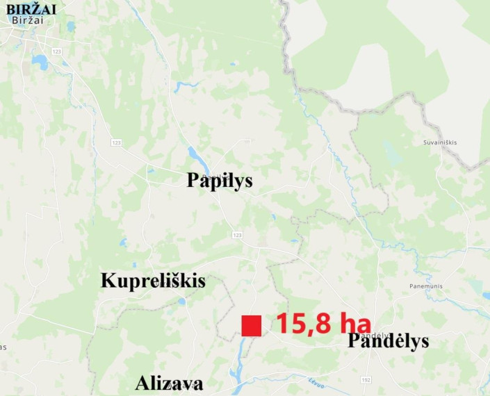 Parduodamas sklypas Vosgučių k., Rokiškio r. sav., 1550.00 a ploto 6