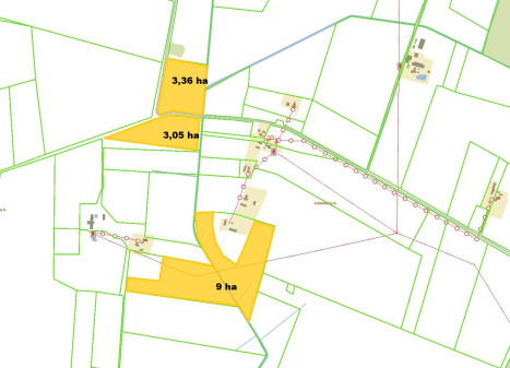 Parduodamas sklypas Girbučių k., Kupiškio r. sav., 1550.00 a ploto