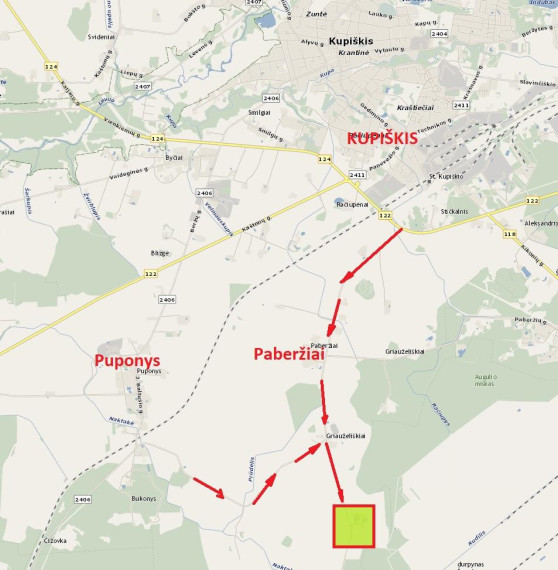 Parduodamas sklypas Griauželiškių k., Kupiškio r. sav., 1630.00 a ploto 2