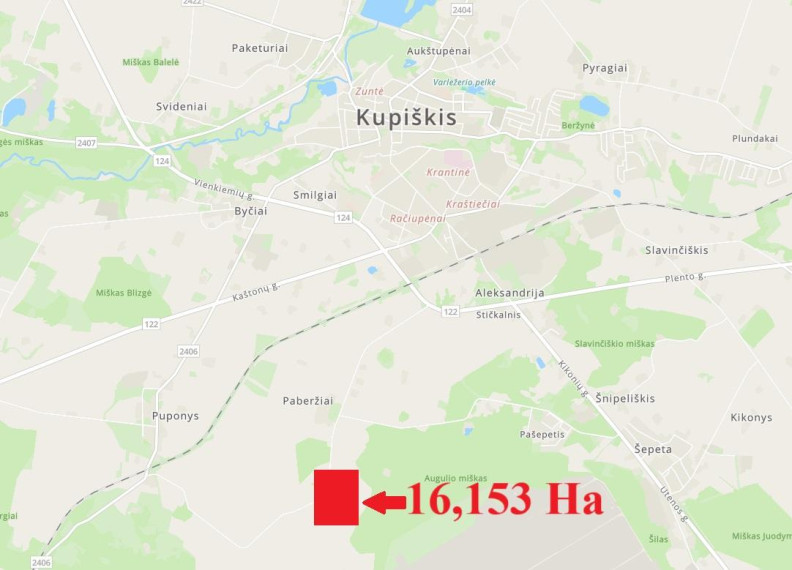Parduodamas sklypas Griauželiškių k., Kupiškio r. sav., 1630.00 a ploto 6
