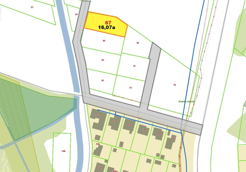 Parduodamas sklypas Pabaliai, Šiaulių m., Šiaulių m. sav., 16.07 a ploto 8