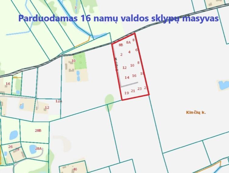 Parduodamas  sklypas Klaipėdos r. sav., Kinčių k., Bažnyčios, 270 a ploto 5