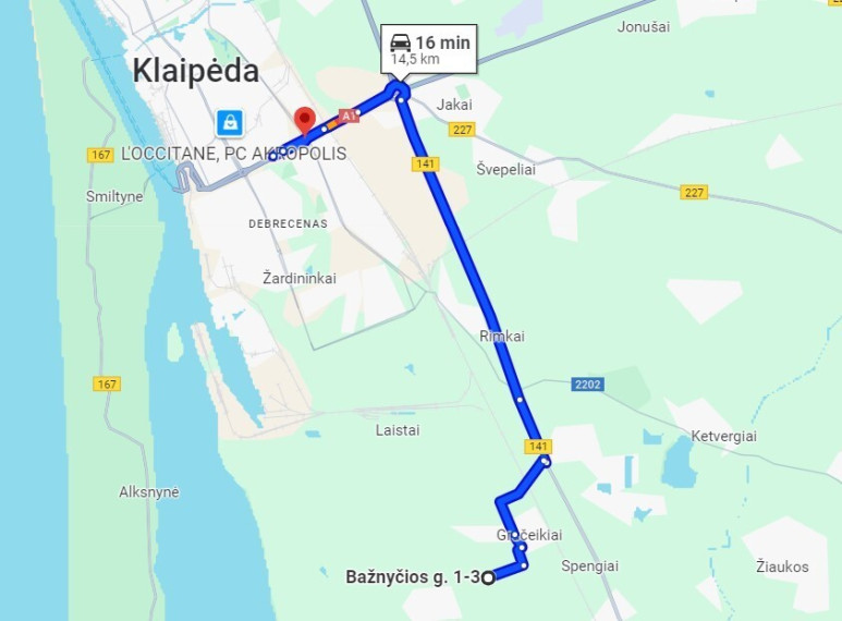 Parduodamas  sklypas Klaipėdos r. sav., Kinčių k., Bažnyčios, 270 a ploto 8
