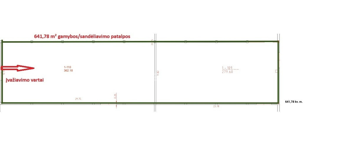 Nuomojamos sandėliavimo patalpos Klevų al., Lentvario m., Trakų r. sav., 1163.18 m2 ploto 15