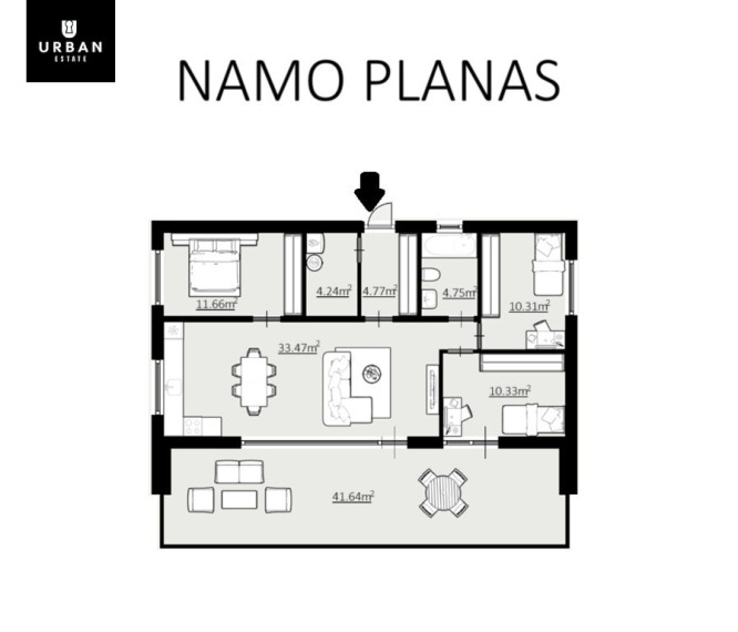 Parduodamas namas Rokantiškių Sodų 8-oji g., Antakalnyje, Vilniuje, 80 kv.m ploto 4