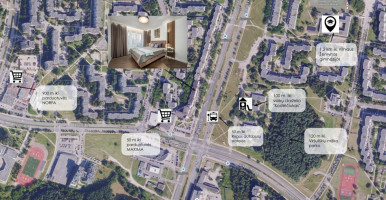 Parduodamas butas Laisvės pr., Justiniškės, Vilniaus m., Vilniaus m. sav., 62.47 m2 ploto, 3 kambariai 44