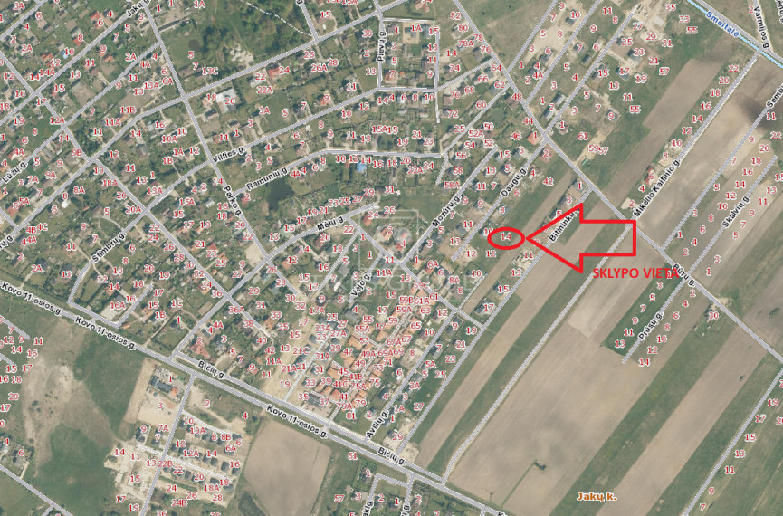 Parduodamas sklypas Baltų g., Jakų k., Klaipėdos r. sav., 15 a ploto 4