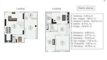 Parduodamas namas Gailašių g., Tarandė, Vilniaus m., Vilniaus m. sav., 140.9 m2 ploto, 2 aukštai 27