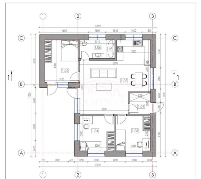 Parduodamas namas Lėbartų k., Klaipėdos r. sav., 80 m2 ploto, 1 aukštai 9