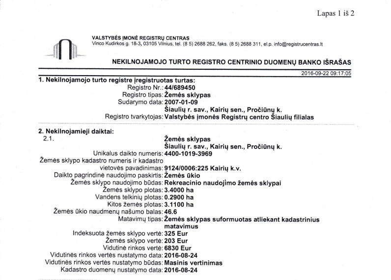 Parduodamas sklypas Juškaičių II k., Šiaulių r. sav., 327 a ploto 4