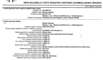 Parduodamas sklypas Juškaičių II k., Šiaulių r. sav., 327 a ploto 6