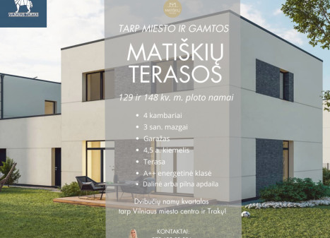 Parduodamas namas Matiškių g., Trakų Vokė, Vilniaus m., Vilniaus m. sav., 148 m2 ploto, 2 aukštai