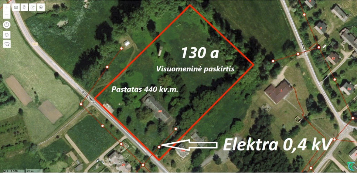 Parduodamas sklypas Draugystės g., Antakalnio k., Ukmergės r. sav., 130 a ploto 1