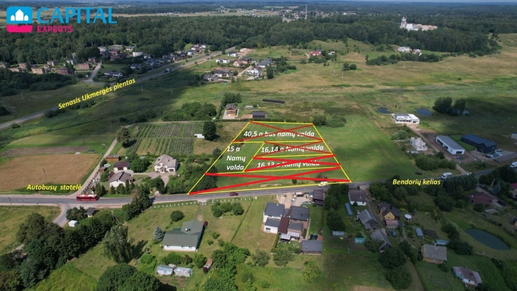 Parduodamas sklypas Bendorių kel., Mažosios Riešės vs., Vilniaus r. sav., 15 a ploto 2