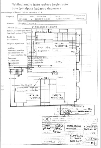 Nuomojamos administracinės, kitos paskirties patalpos Turgaus g., Senamiestis, Klaipėdos m., Klaipėdos m. sav., 187.43 m2 ploto 37