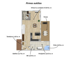 Parduodamas namas Užubalių g., Užubalių k., Vilniaus r. sav., 158.3 m2 ploto, 2 aukštai 25