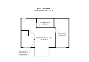 Parduodamas butas Jono Kairiūkščio g., Bajorai, Vilniaus m., Vilniaus m. sav., 61.22 m2 ploto, 3 kambariai 18